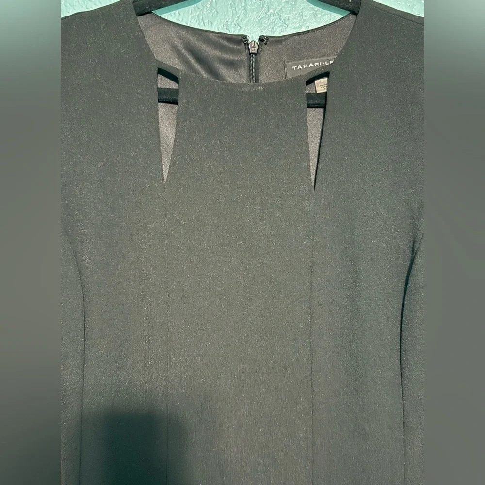 Studio Black Sleeveless Sheath Dress with Cutout Neckline - Picture 4 of 4